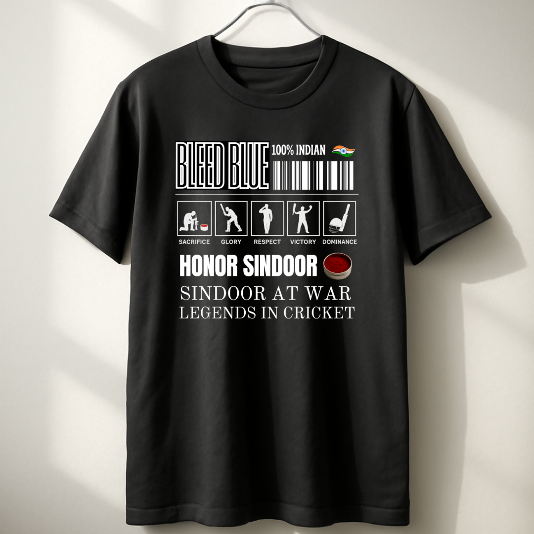 Indian Cricket And Operation Sindoor Unisex Classic Crew T-Shirt