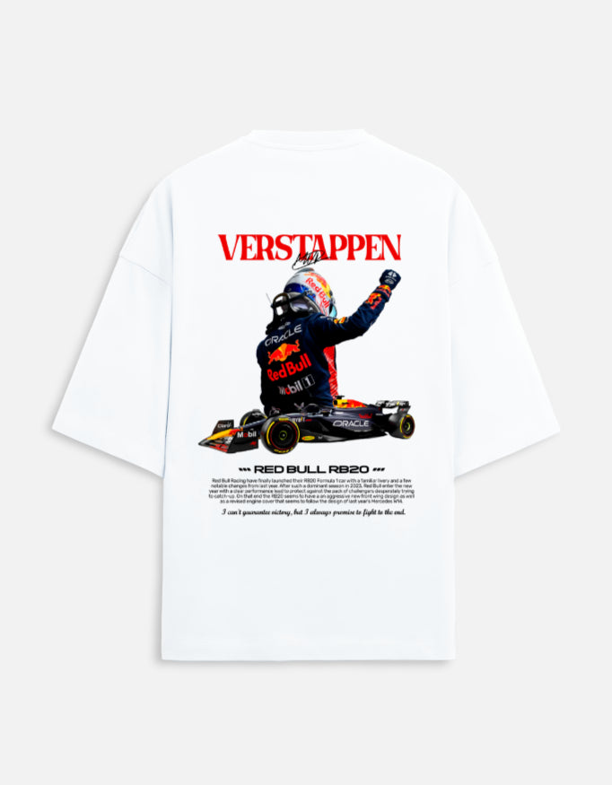 Max Verstappen Back Print Unisex Oversized Standard T-Shirt