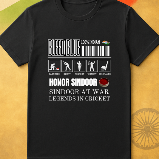 Indian Cricket And Operation Sindoor Unisex Classic Crew T-Shirt
