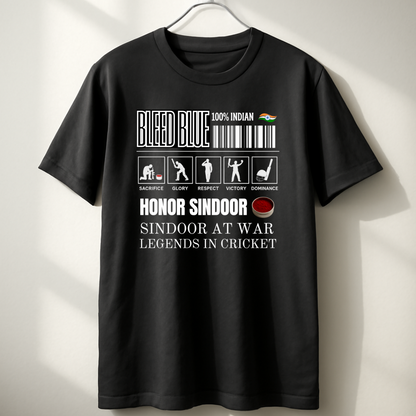 Indian Cricket And Operation Sindoor Unisex Classic Crew T-Shirt