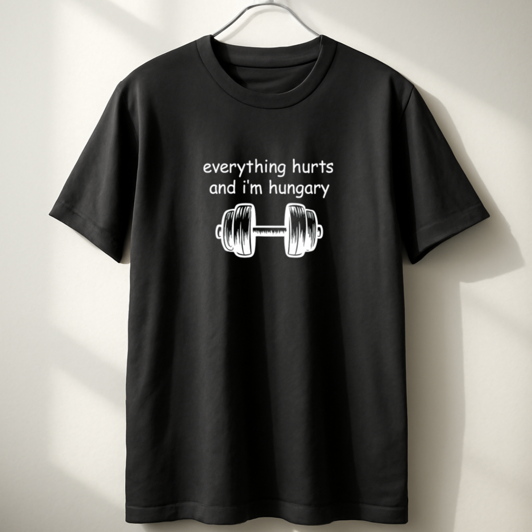 Everything hurts and i'm Hungary Unisex Classic Crew T-Shirt
