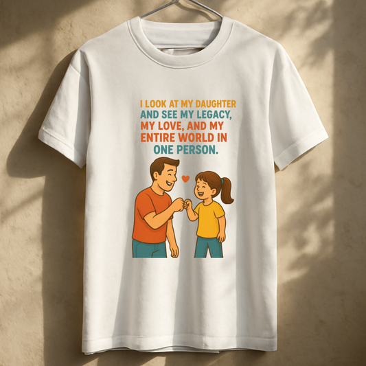 I look at my daughter and see my legacy, my love, and my entire world in one person. Unisex Classic Crew T-Shirt