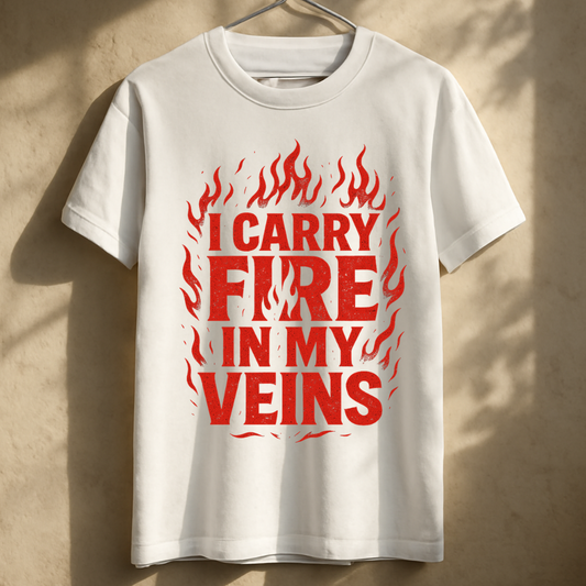 I Carry Fire In My Veins Unisex Classic Crew T-Shirt