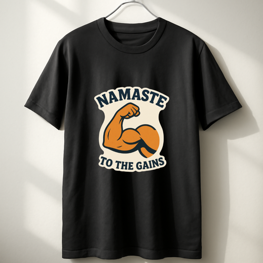 Namaste To The Gains Unisex Classic Crew T-Shirt