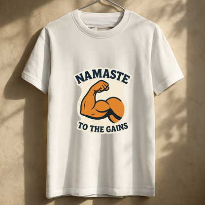 Namaste To The Gains Unisex Classic Crew T-Shirt