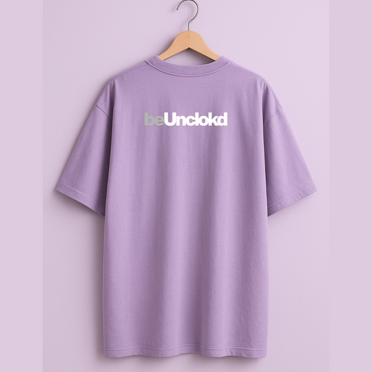 Be Unclokd StreetWear Lavender Unisex Terry Oversized Tee