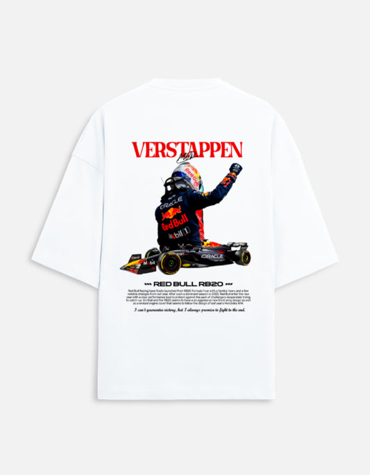 Max Verstappen Back Print Unisex Oversized Standard T-Shirt